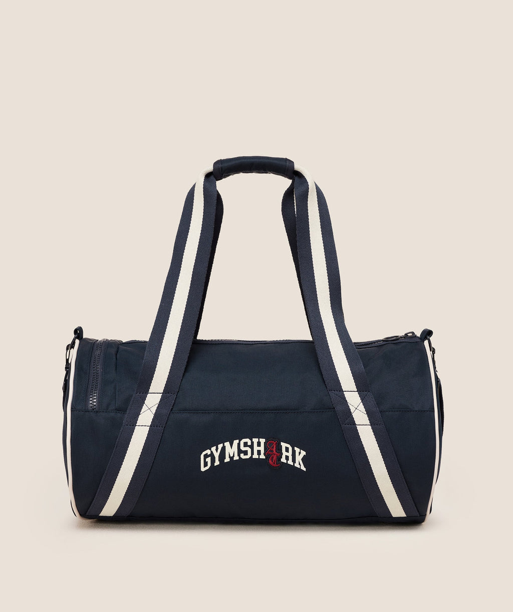 Bolsa de lona Gymshark x Analis - Azul medianoche/Blanco suave